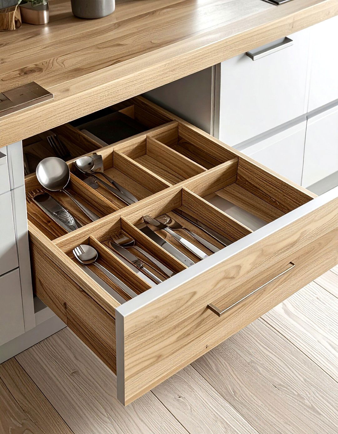Drawer Divider - 30 utensil storage kitchen ideas