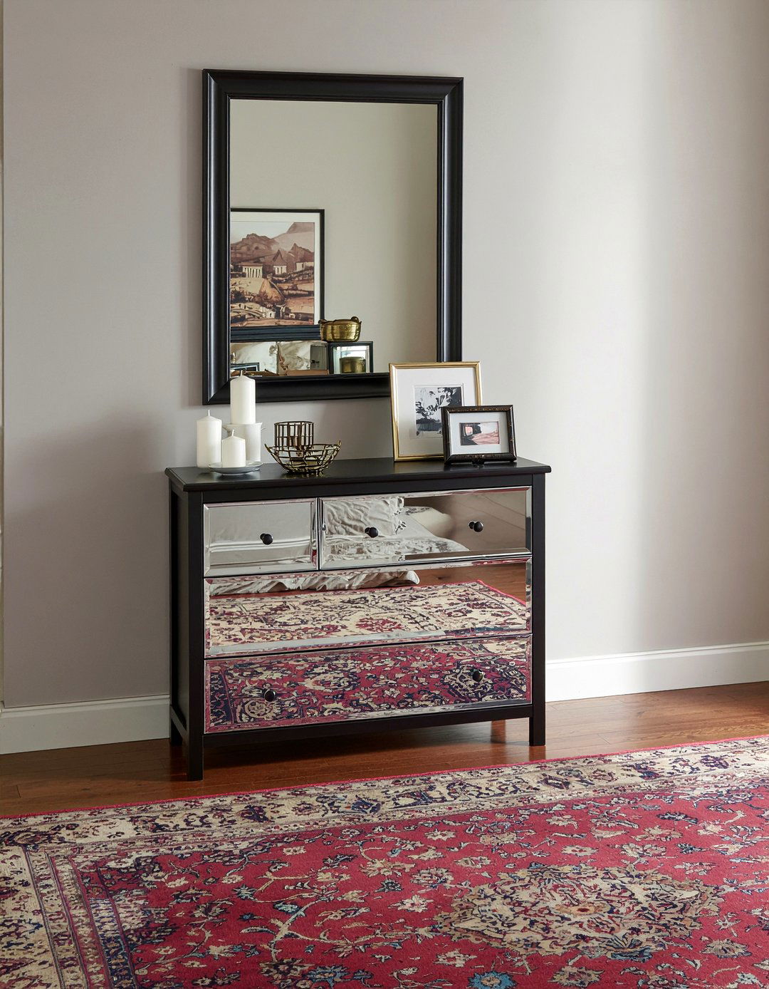 Drawer Mirrored Dresser - 30 bedroom mirrored dressers