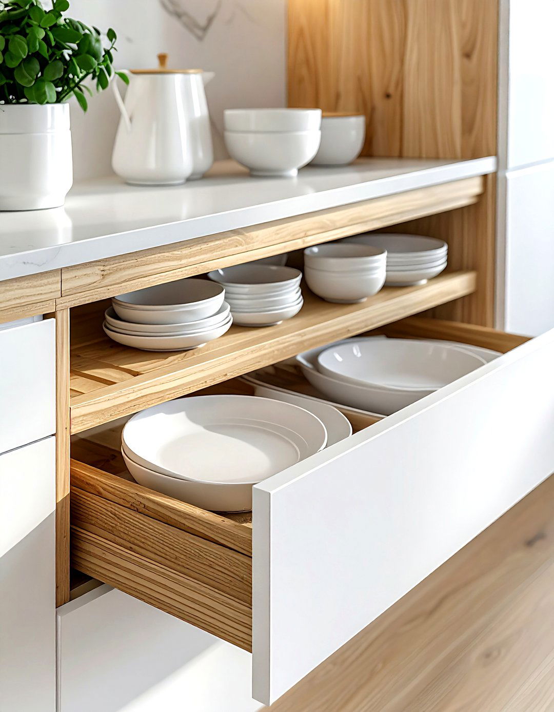 Drawer peg system - 30 kitchen clever storage ideas