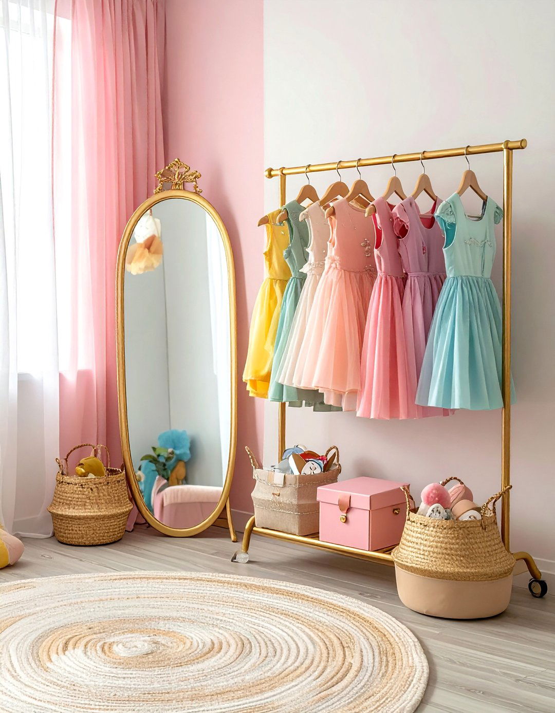 Dress up station - 30 playroom decor ideas