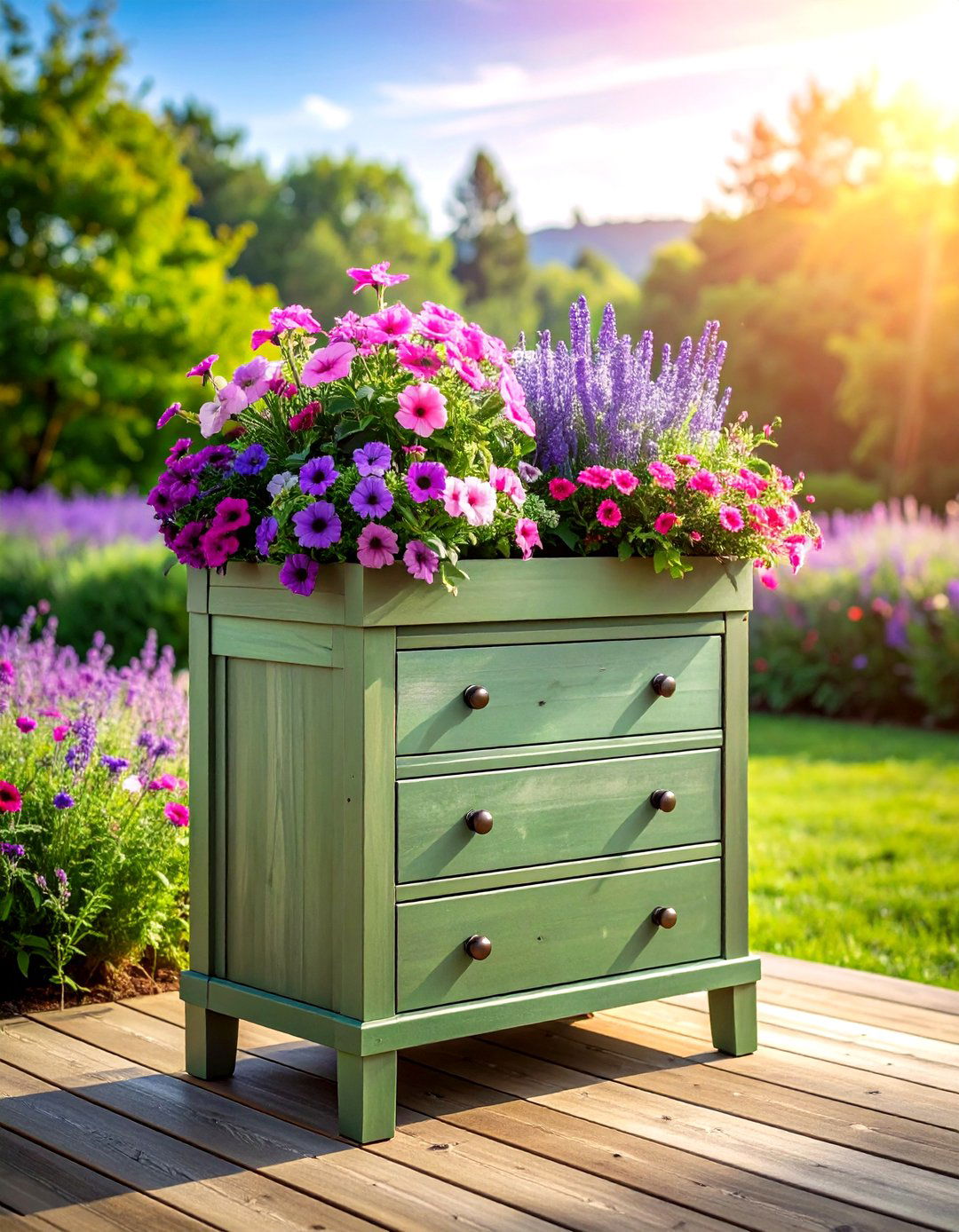 Dresser drawer planter - 30 repurposed decor ideas