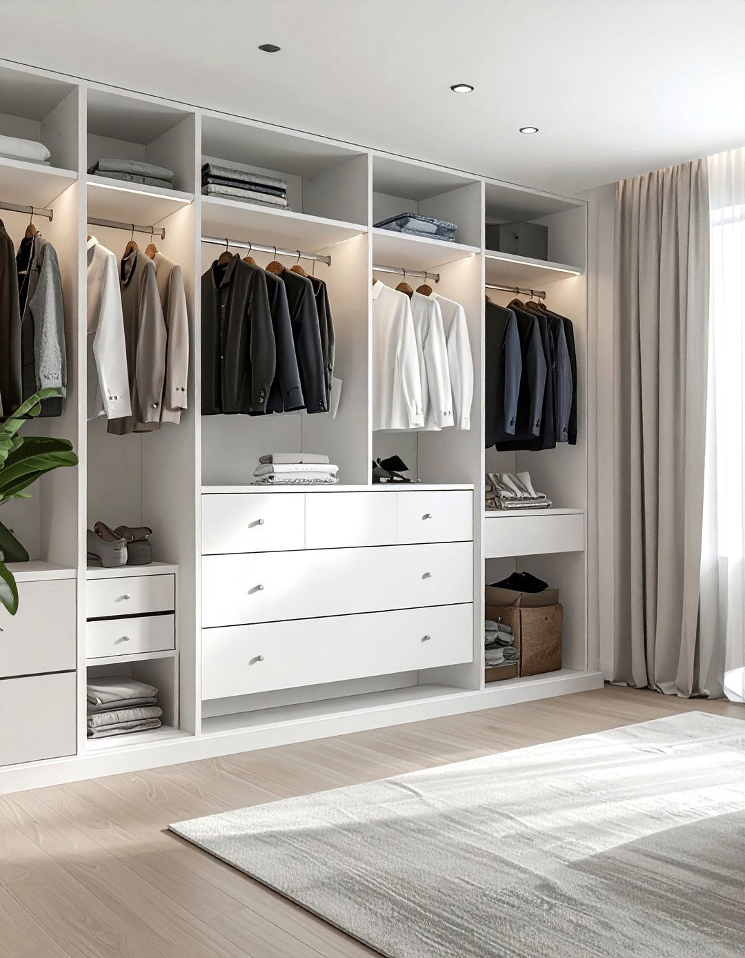 Dresser inside bedroom closet - 30 bedroom furniture placement