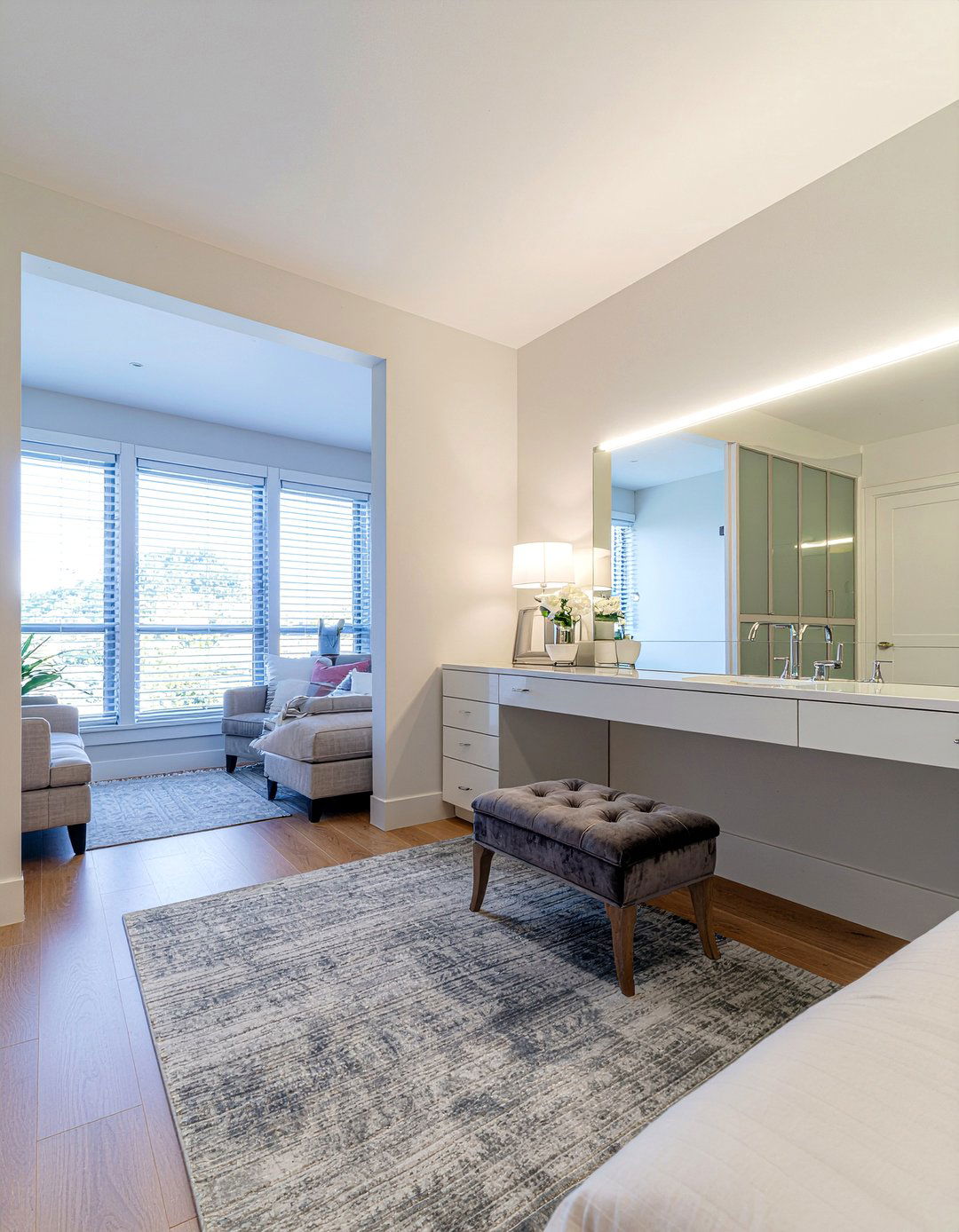 Dressing Area Master Suite - 30 master bathroom with walk-in closet ideas