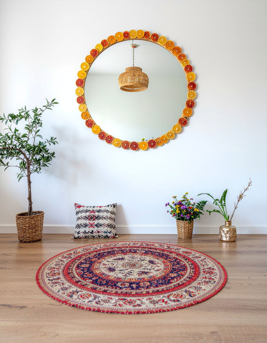 Dried Citrus Garland - 30 living room aromatherapy ideas
