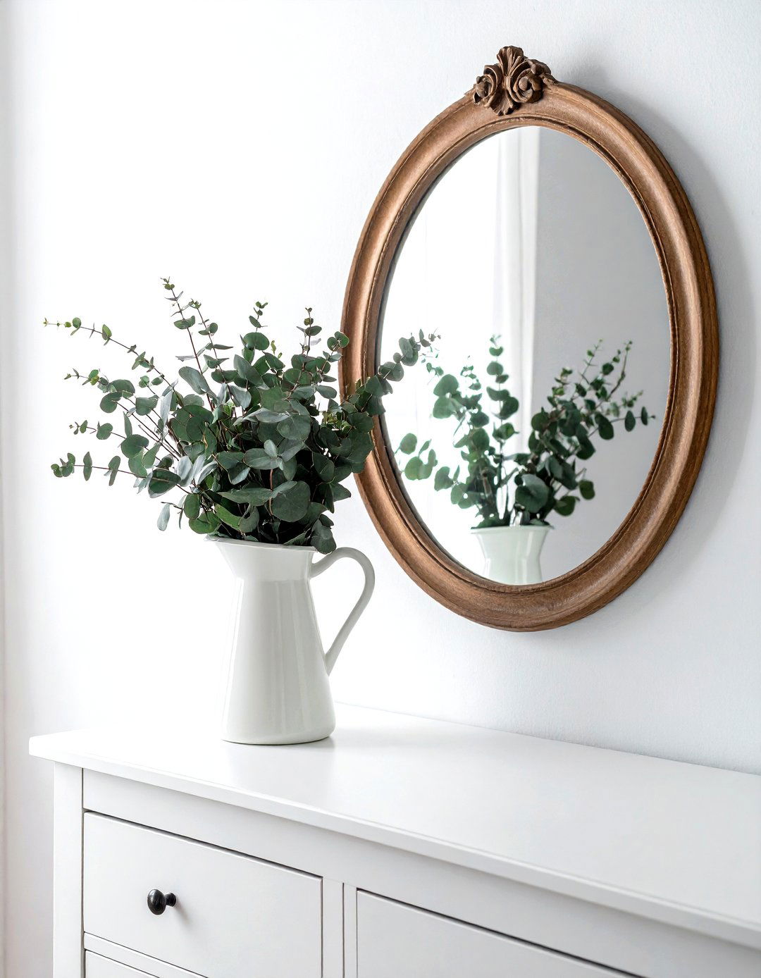 Dried Eucalyptus Bunch - 30 dresser top styling ideas