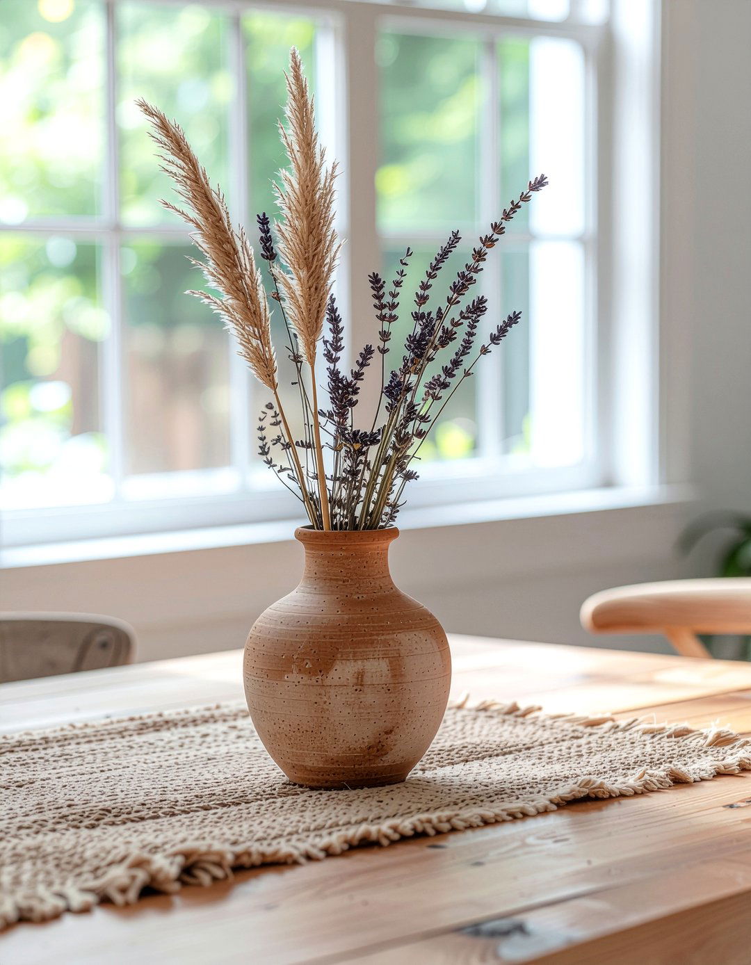 Dried Flower Bouquet - 30 centerpiece dining room ideas