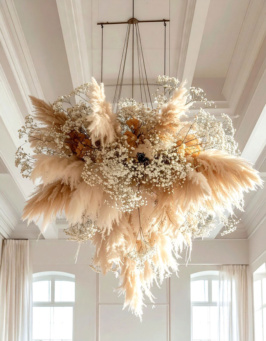 Dried Flower Ceiling Installation - 30 dried flower ideas