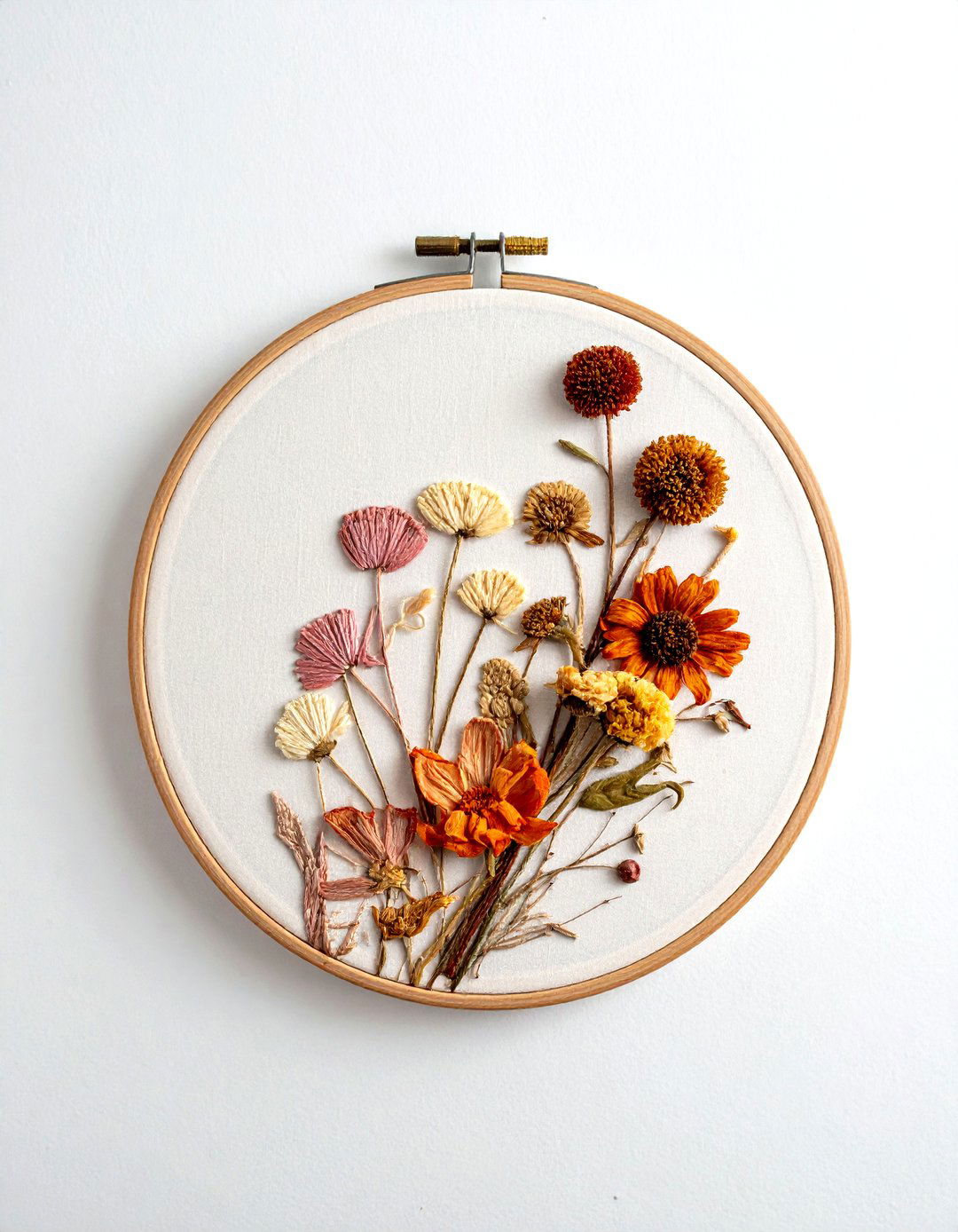 Dried Flower Embroidery - 30 dried flower ideas