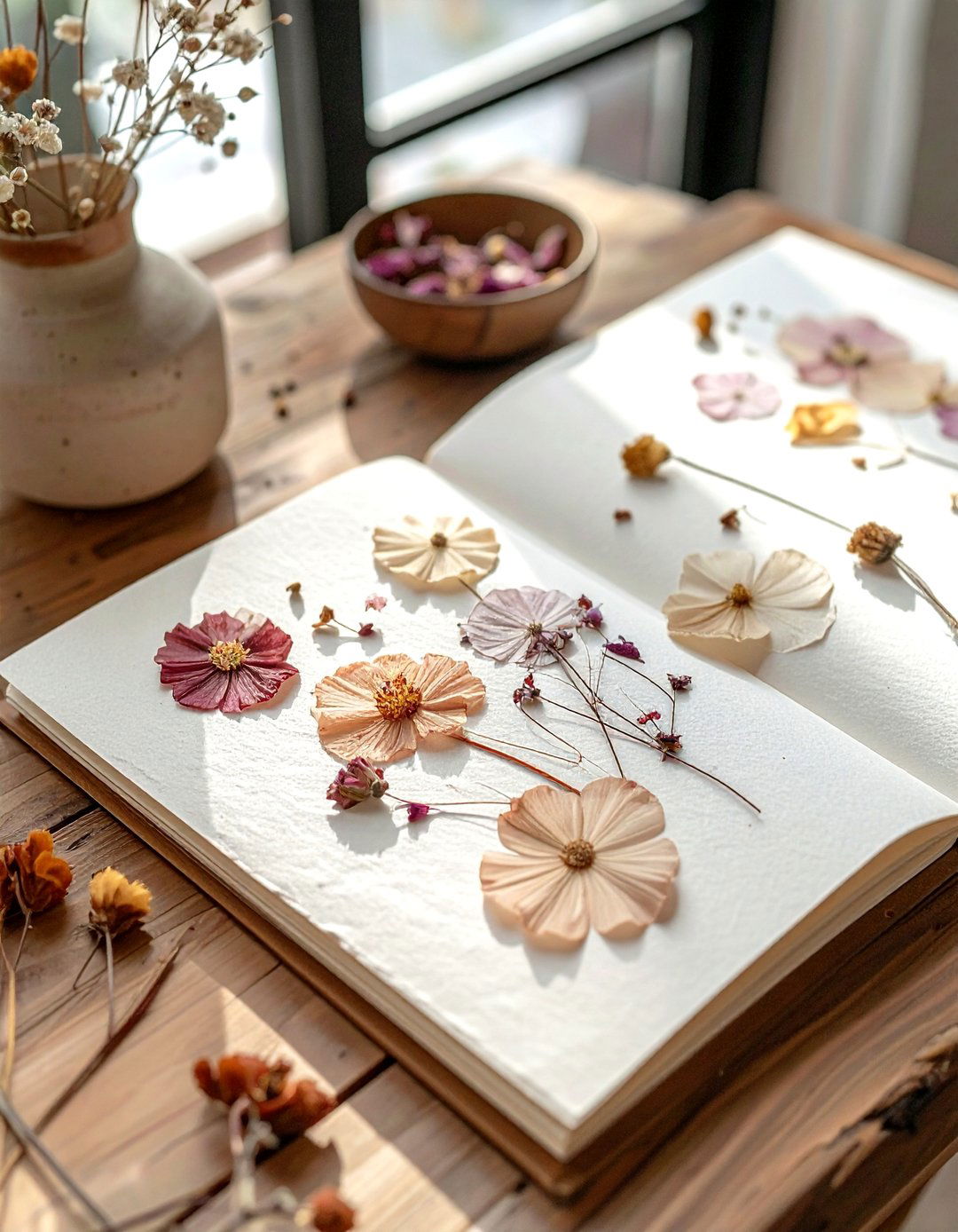 Dried Flower Stationery - 30 dried flower ideas