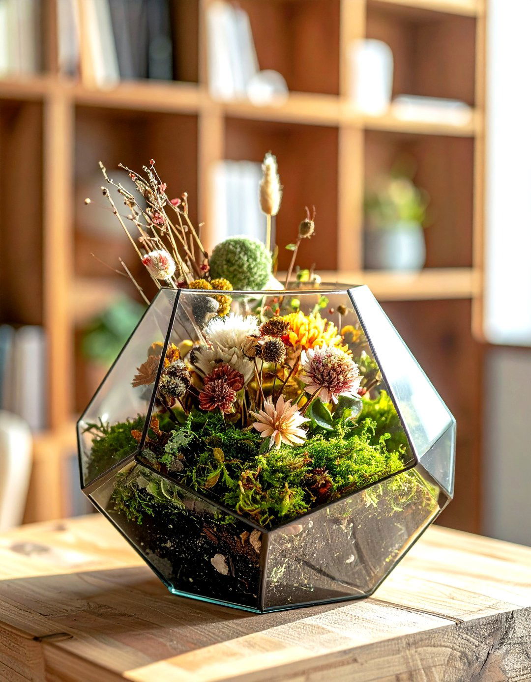 Dried Flower Terrarium - 30 dried flower ideas