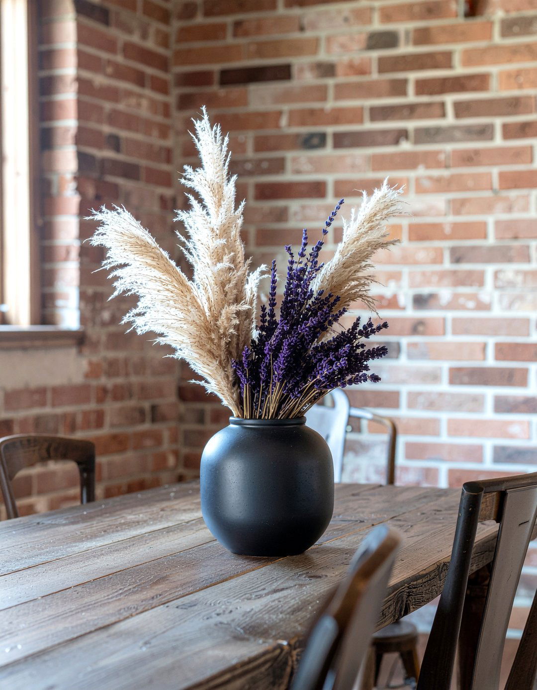 Dried Flowers - 30 dining room centerpiece ideas
