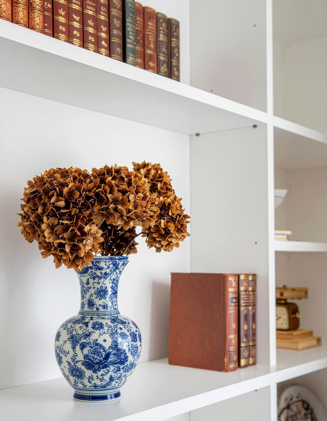 Dried Hydrangea Bouquet - 30 living room dried flowers