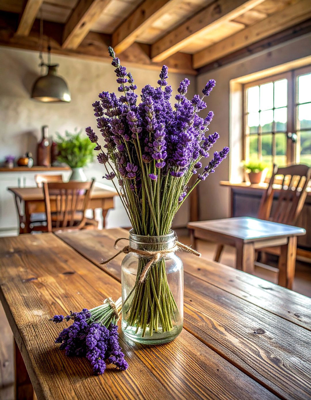 Dried Lavender Bundle - 30 dining room flower ideas