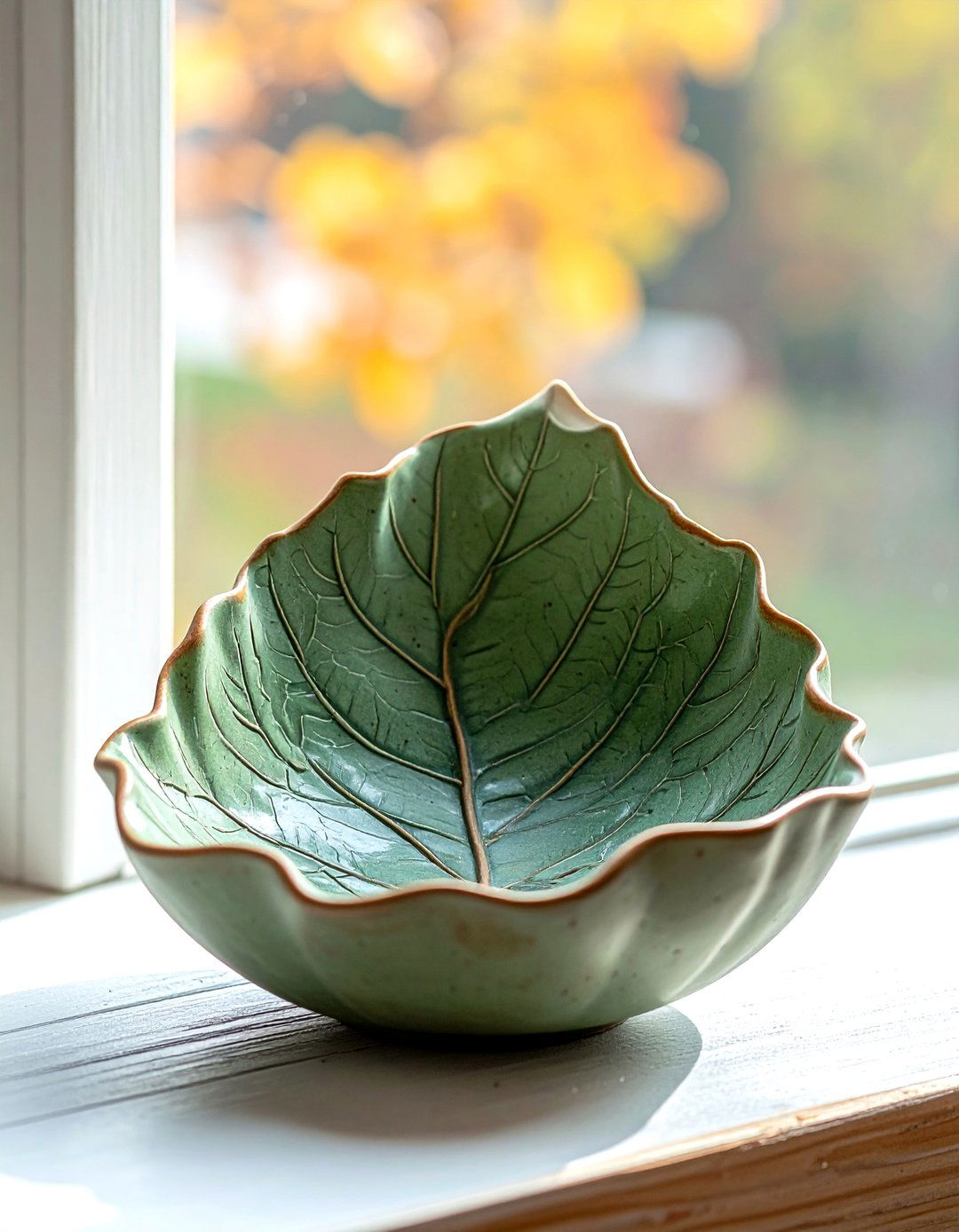Dried Leaf Shaped Ceramic - 30 trinket dish ideas