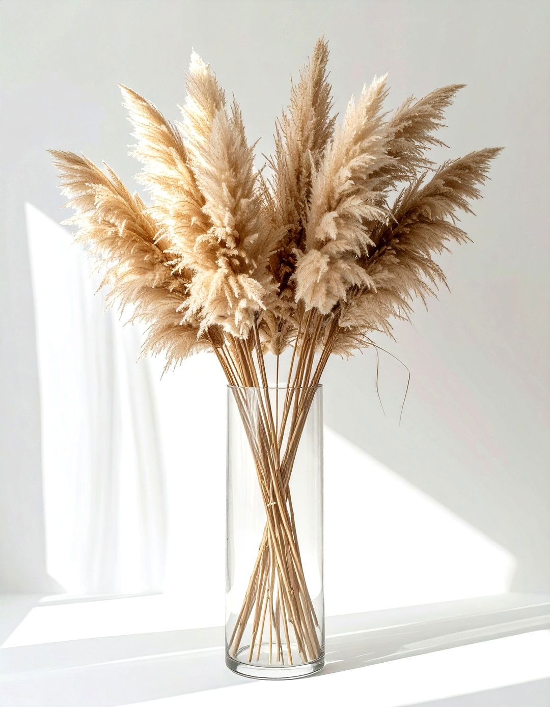 Dried Pampas Grass - 30 living room finishing touches ideas