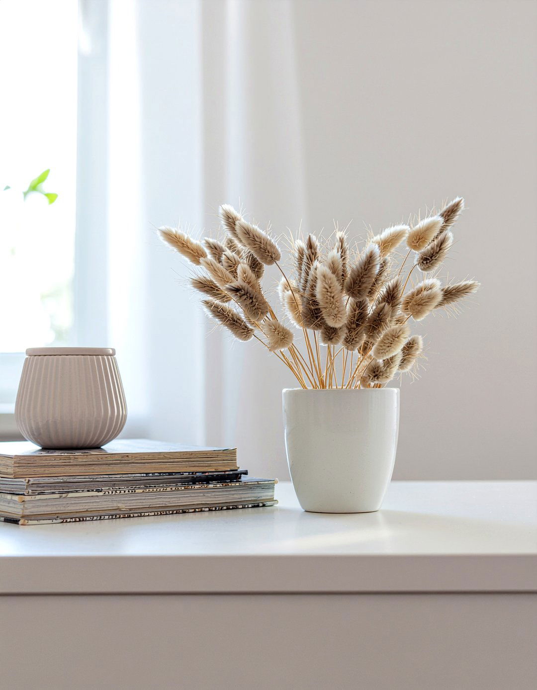 Dried bunny tails - 30 living room flower arrangements