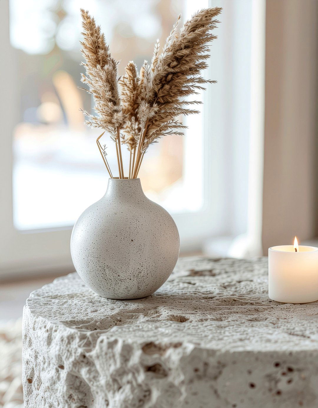 Dried floral arrangement - 30 end table styling ideas