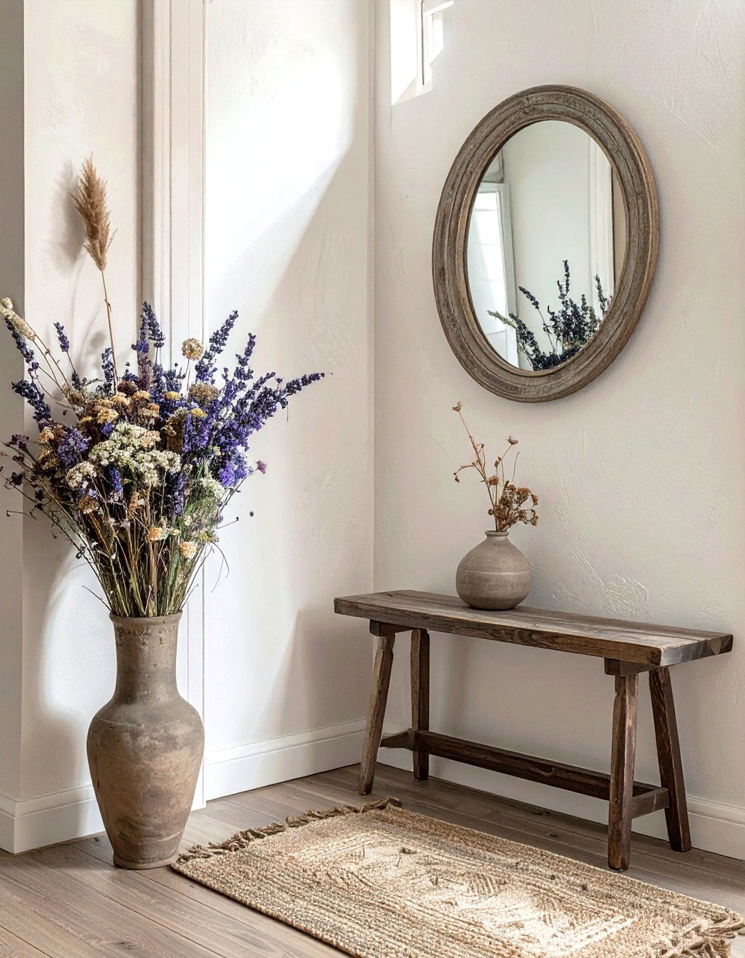 Dried floral arrangement - 30 cozy decor ideas