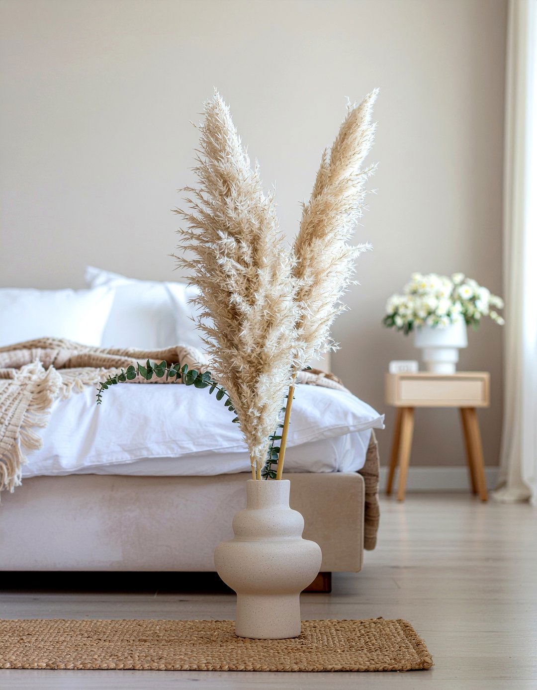 Dried flower arrangement - 30 Danish bedroom ideas