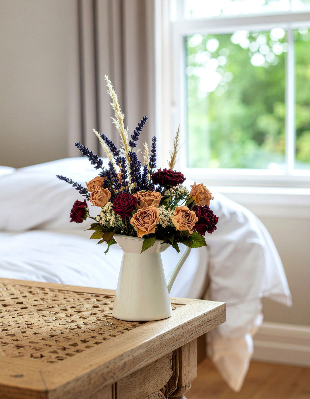 Dried flower bouquet - 30 DIY bedroom decor ideas