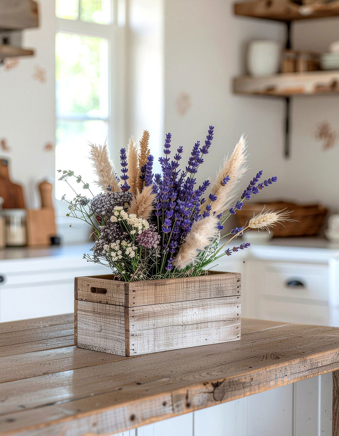 Dried flower bouquet for kitchen - 30 kitchen flower arrangement ideas