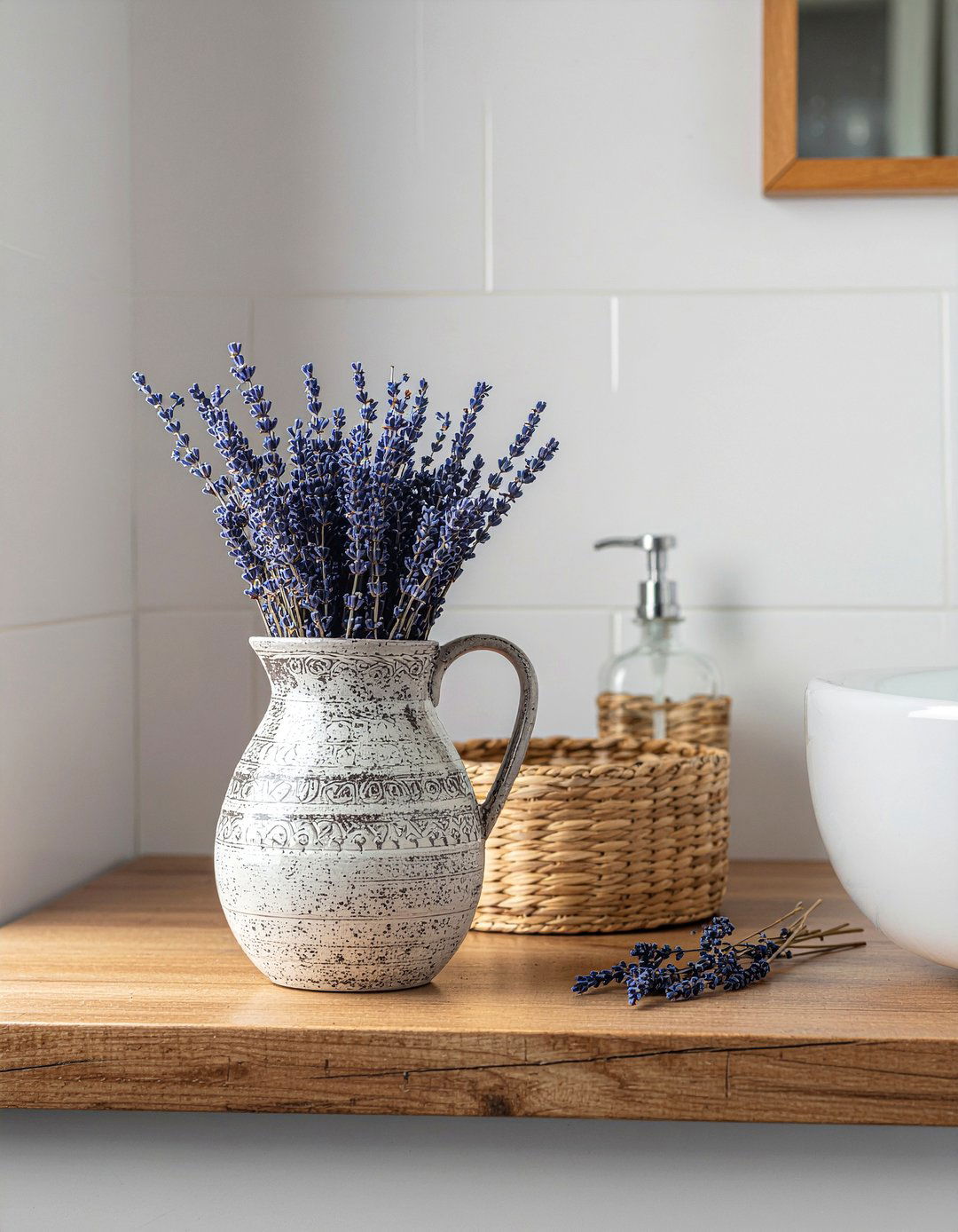 Dried lavender bundles - 30 bathroom scent ideas