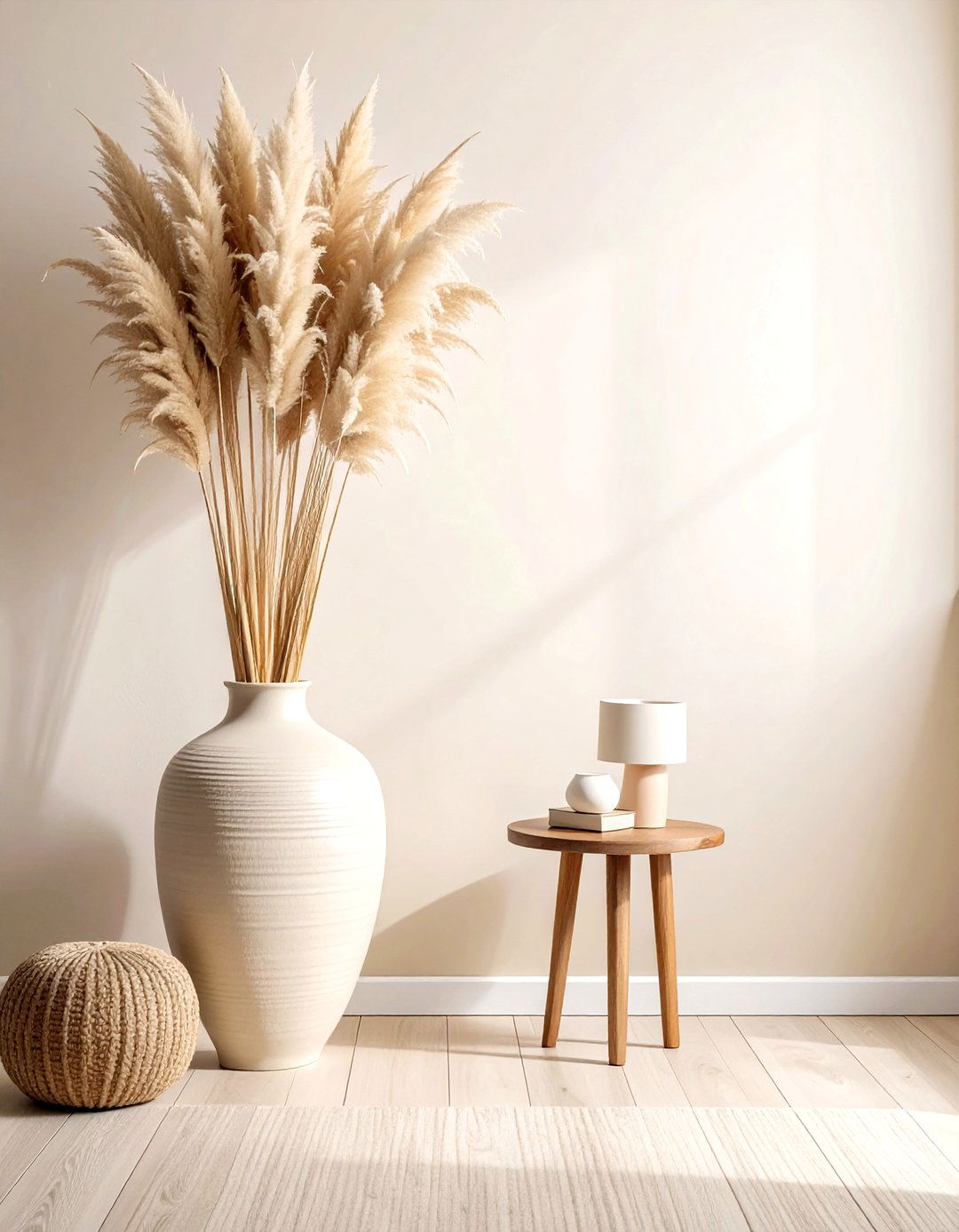 Dried pampas grass - 30 light academia decor ideas