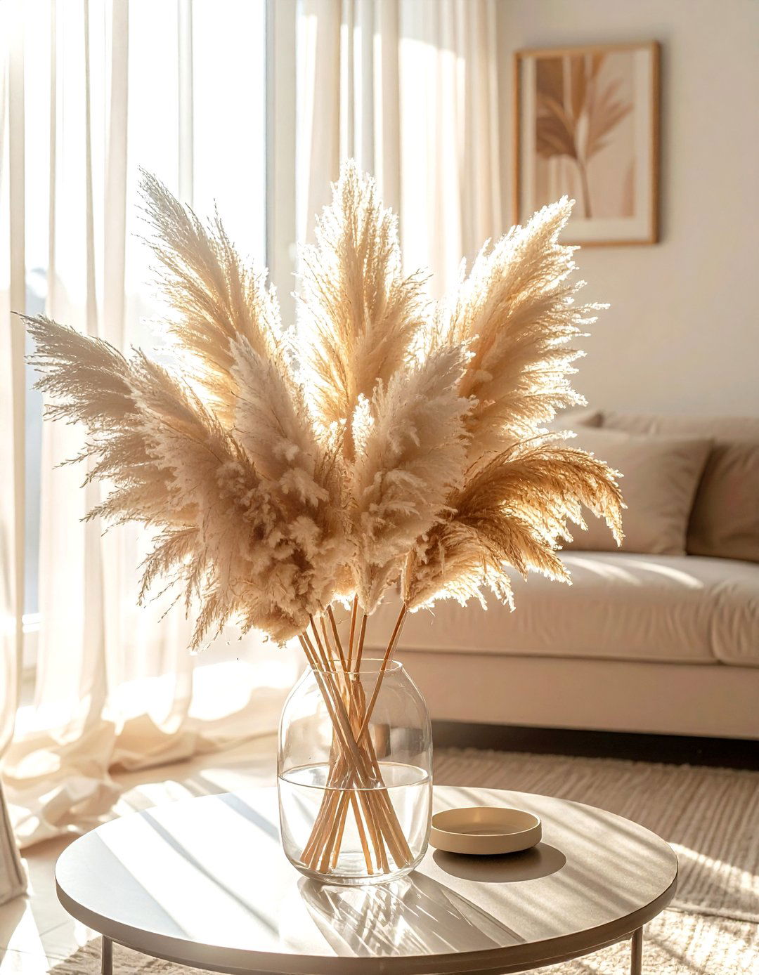 Dried pampas grass - 30 decor enhancement ideas