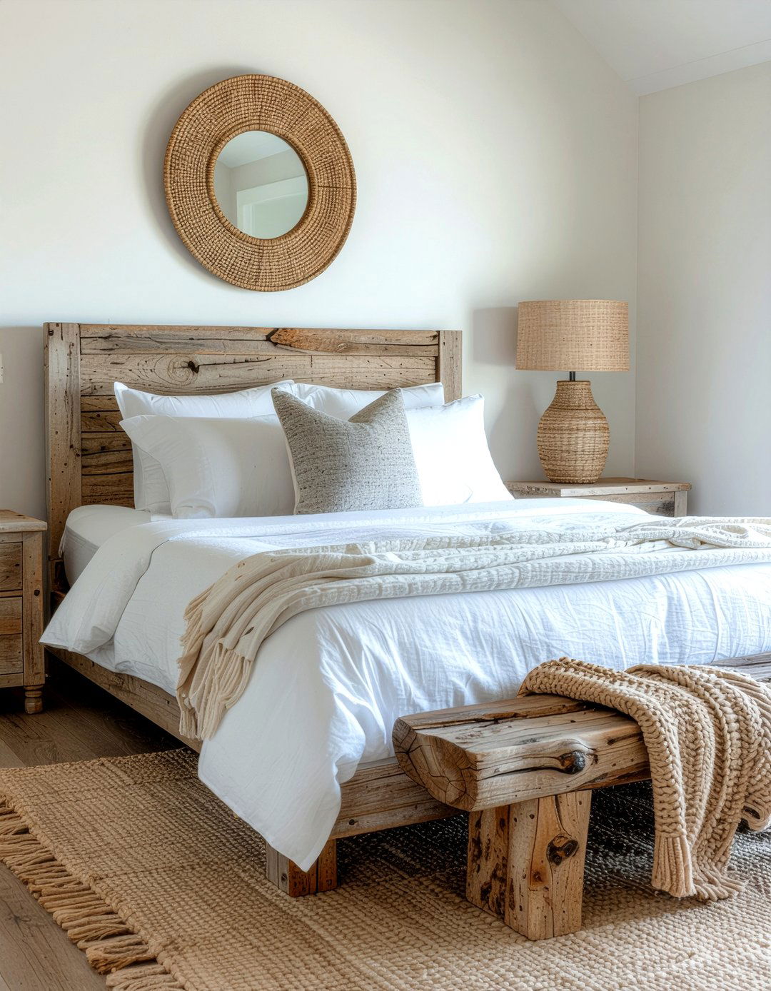 Driftwood Accents - 30 Hawaiian bedroom ideas