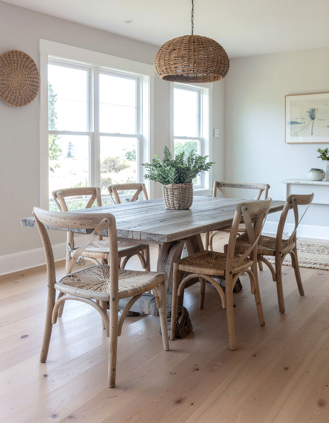Driftwood Dining Chairs - 30 neutral dining chair ideas