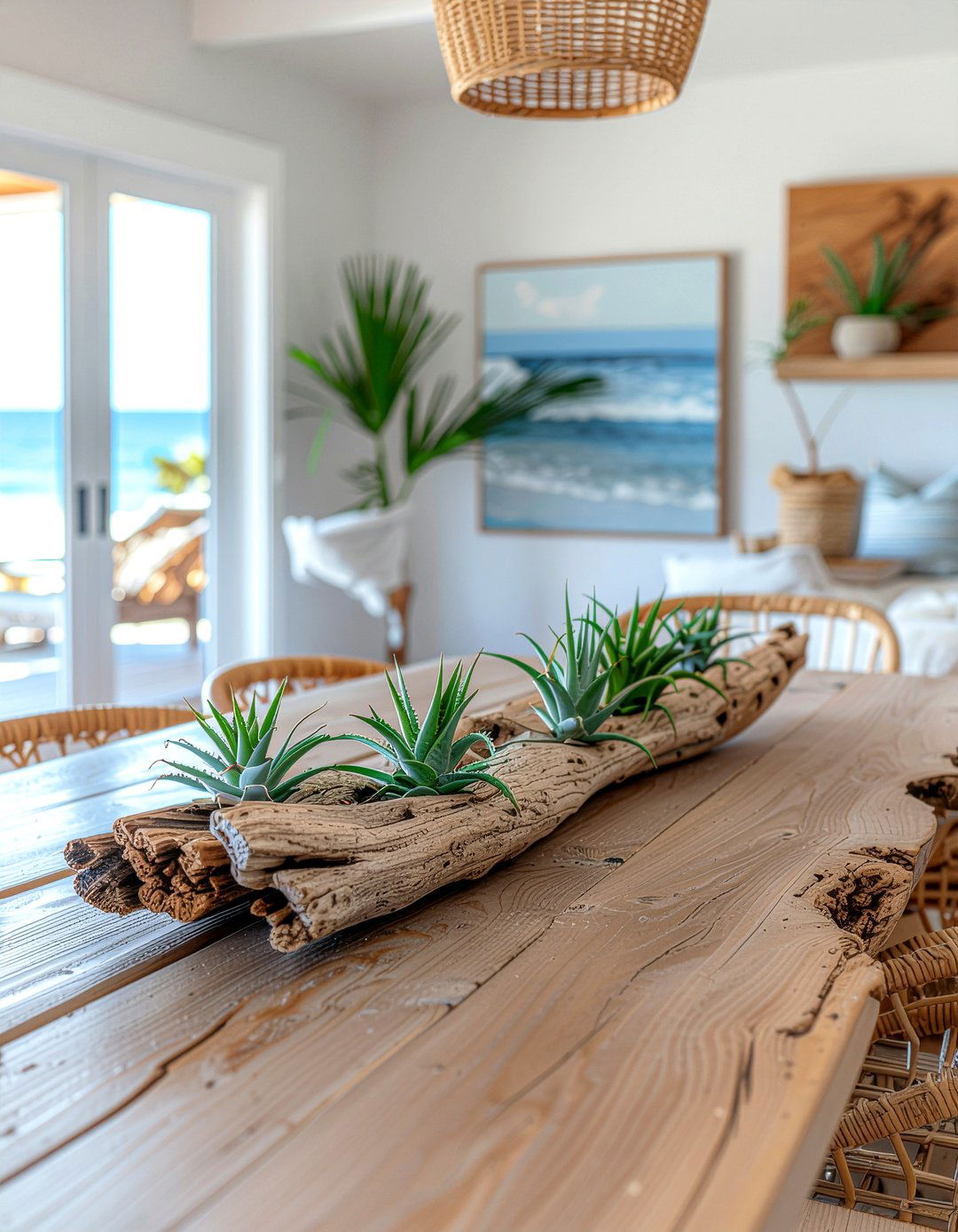 Driftwood Piece - 30 dining room centerpiece ideas