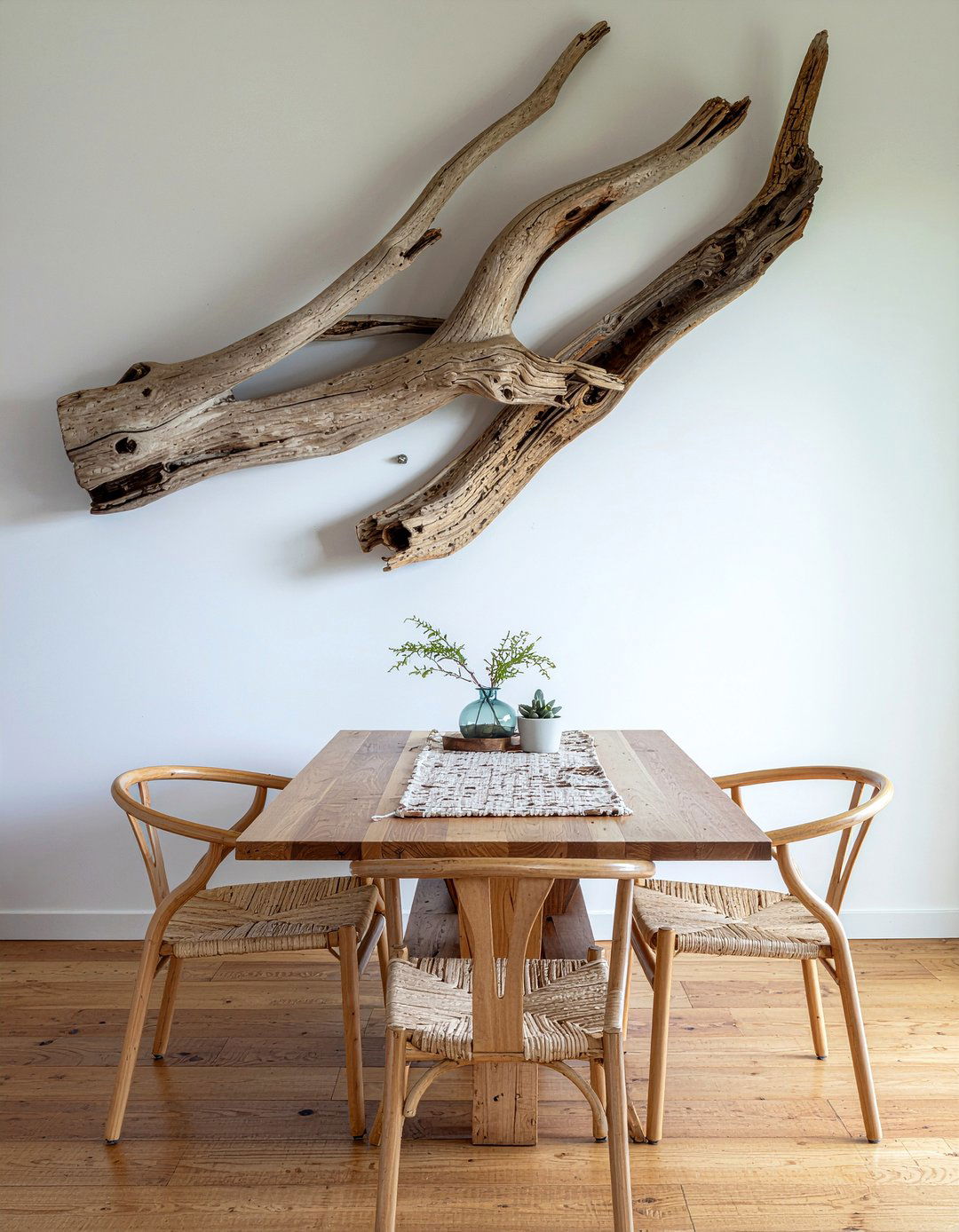 Driftwood Wall Decor - 30 Caribbean dining room ideas