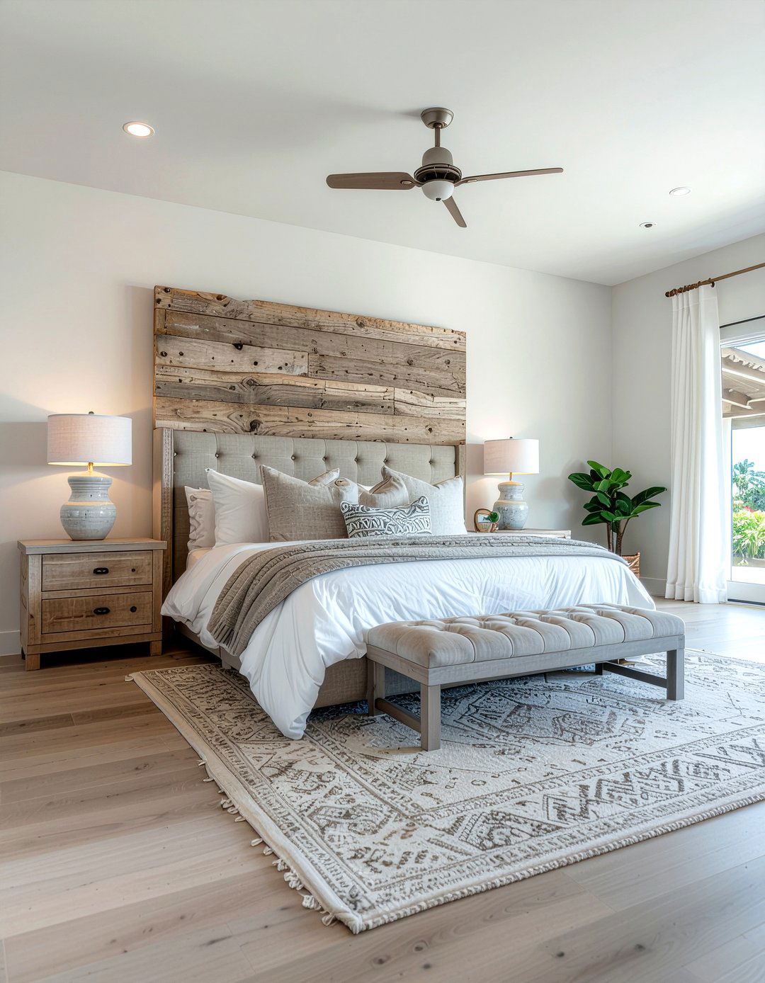 Driftwood bedroom decor - 30 beach themed bedroom ideas