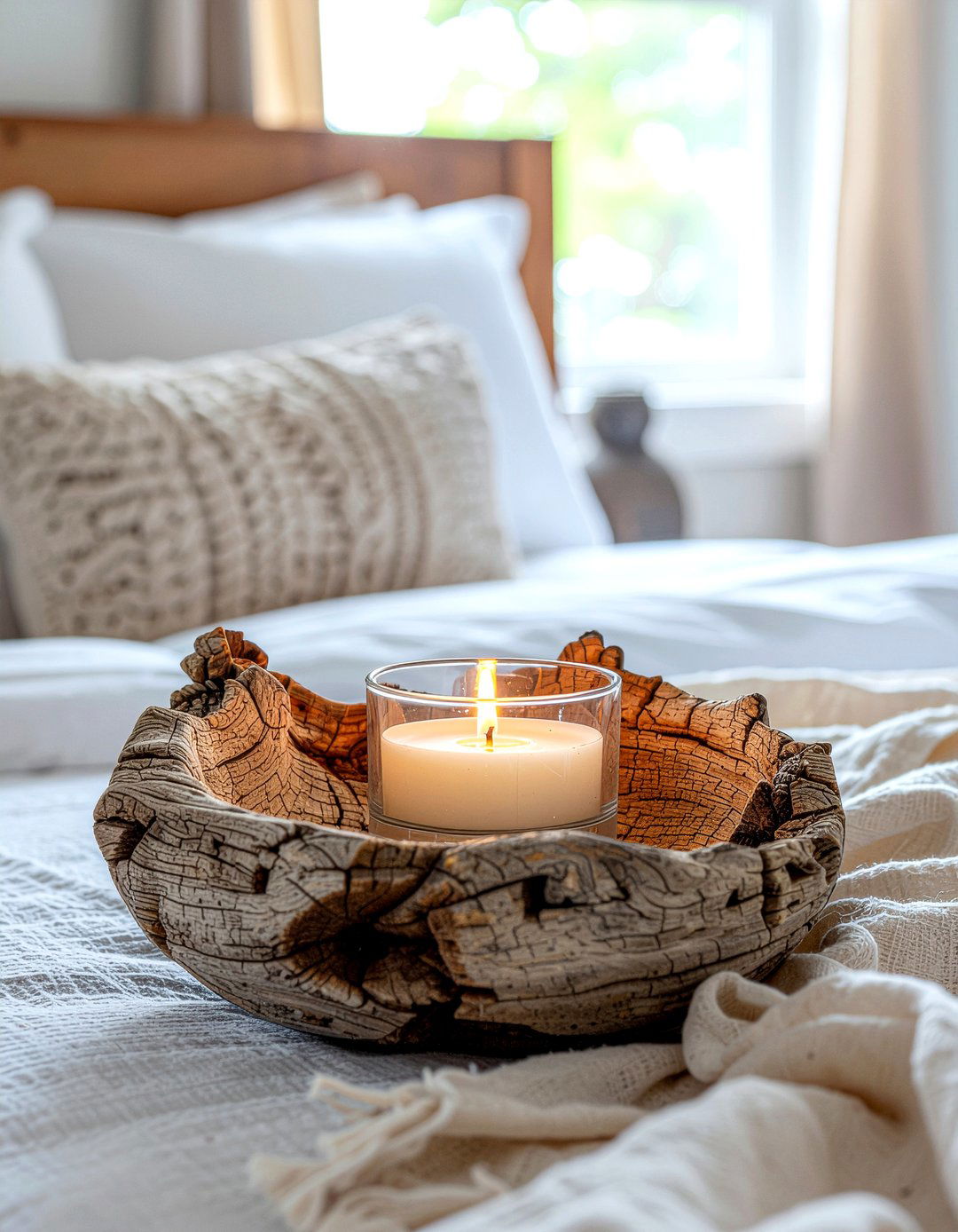 Driftwood candle lantern - 30 bedroom candle lanterns