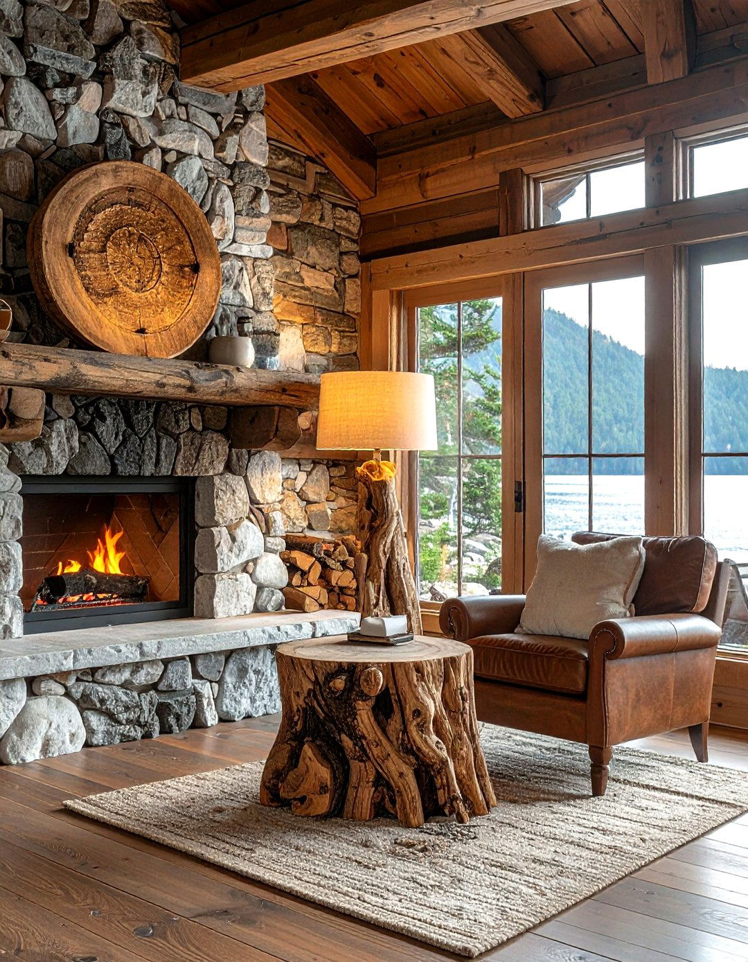 Driftwood floor lamp - 30 decorative lamp ideas