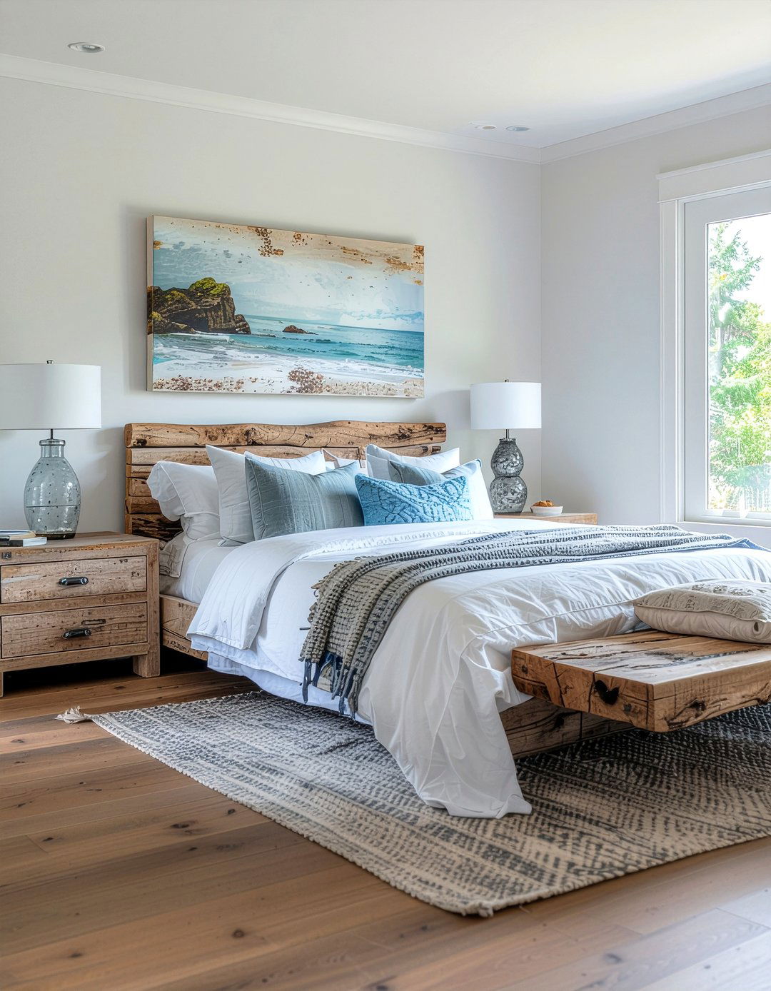 Driftwood furniture - 30 underwater bedroom ideas