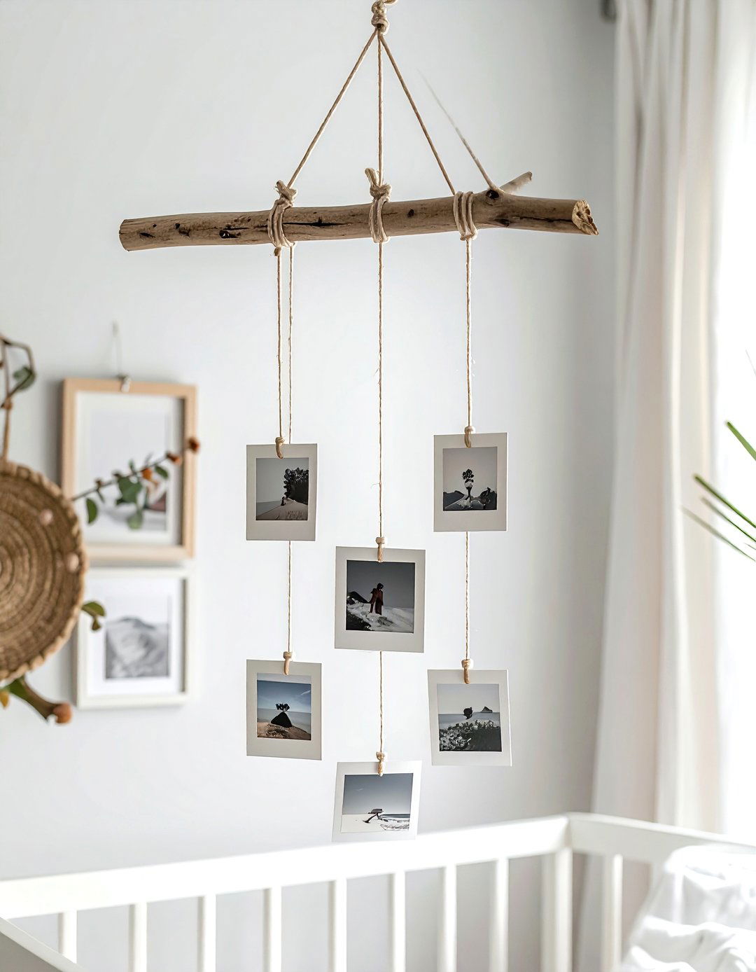 Driftwood mobile hanging - 30 memory display ideas
