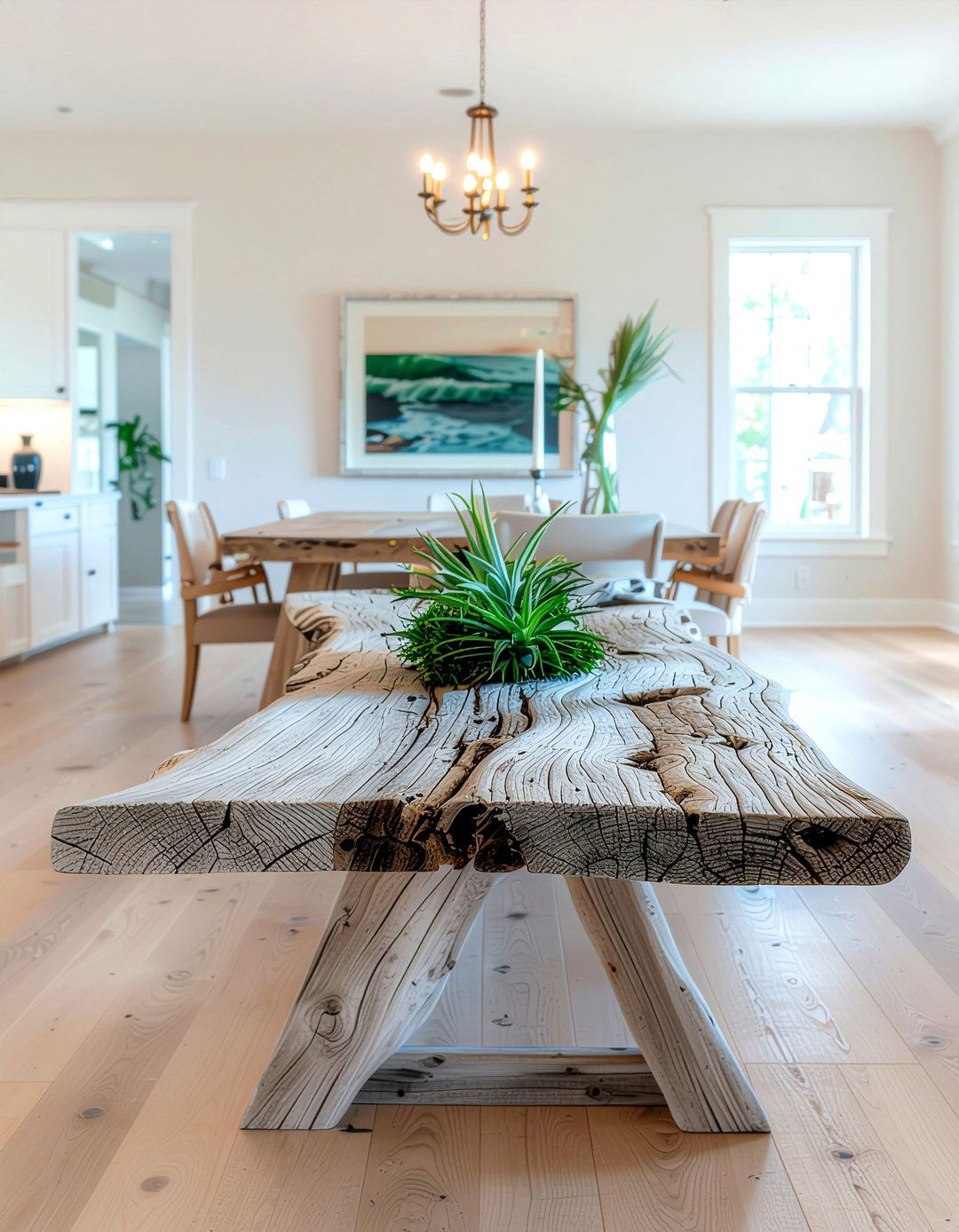 Driftwood table decoration - 30 dining table centerpiece ideas