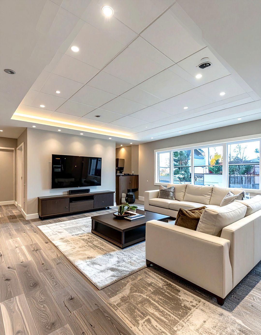 Drop Ceiling Tile - 30 living room ceiling tile ideas