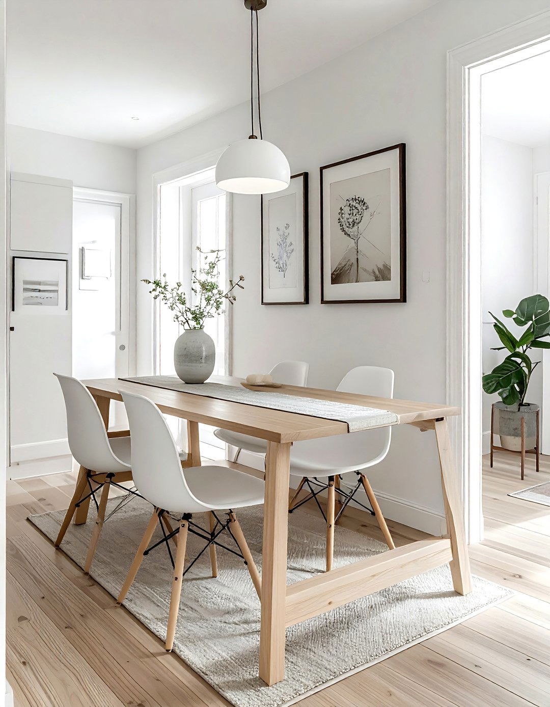 Drop Leaf Dining Table - 30 apartment dining room ideas