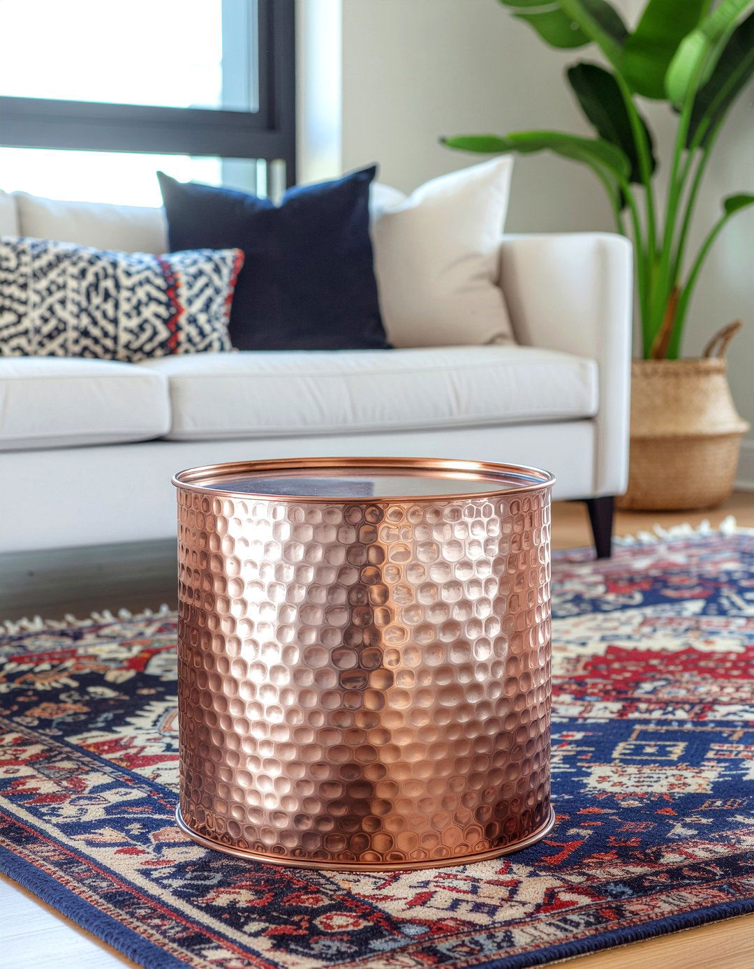 Drum End Table - 30 living room end table ideas