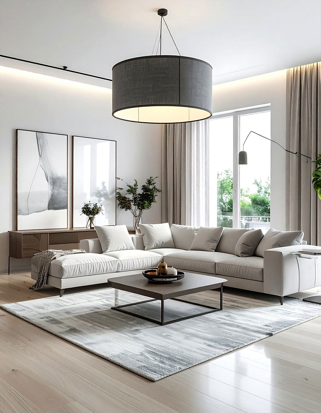 Drum Pendant Light - 30 pendant light ideas