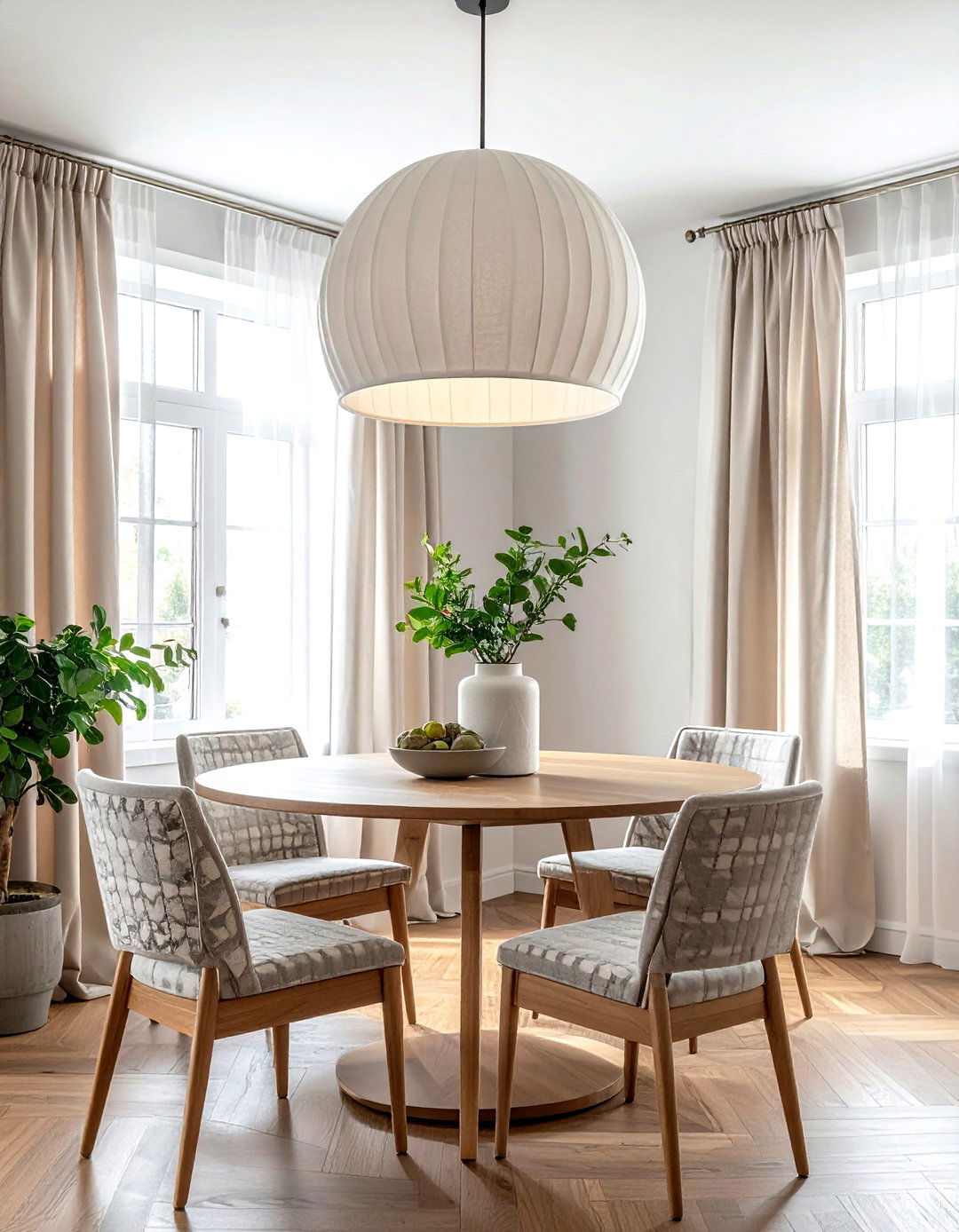 Drum Pendant - 30 dining room ambient lighting ideas