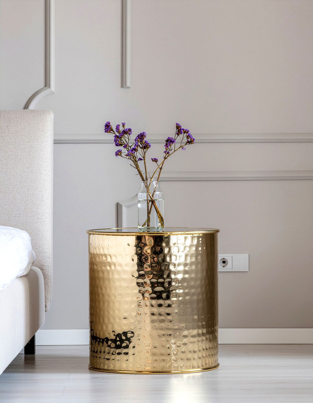 Drum Stool - 30 bedroom nightstand alternatives