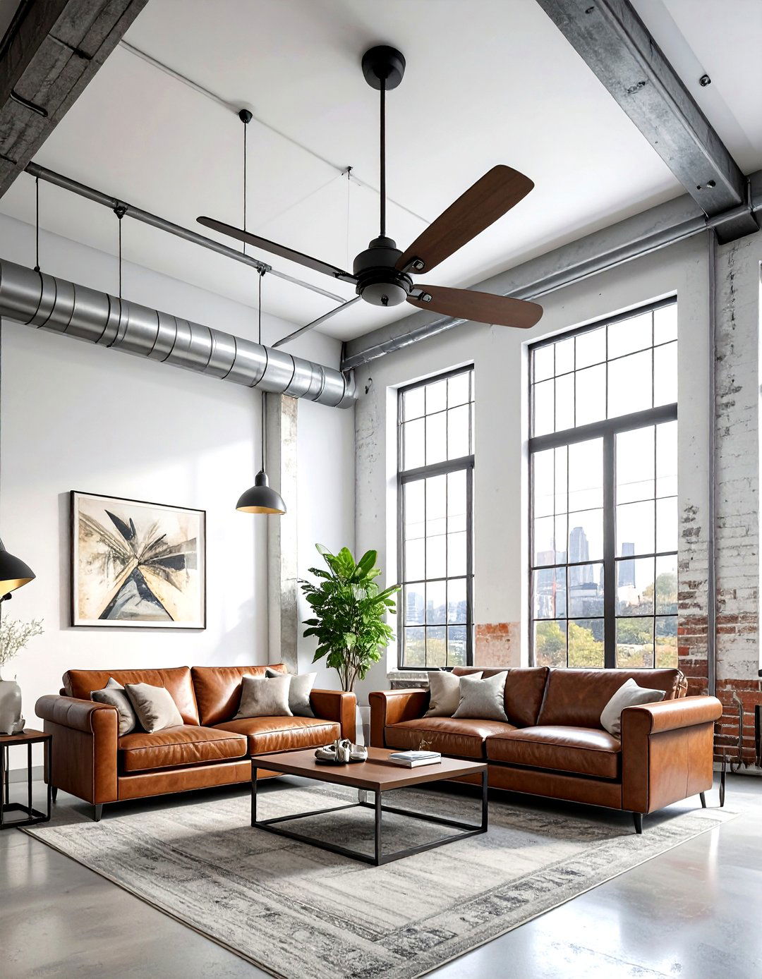 Dual Motor Ceiling Fan - 30 living room ceiling fans