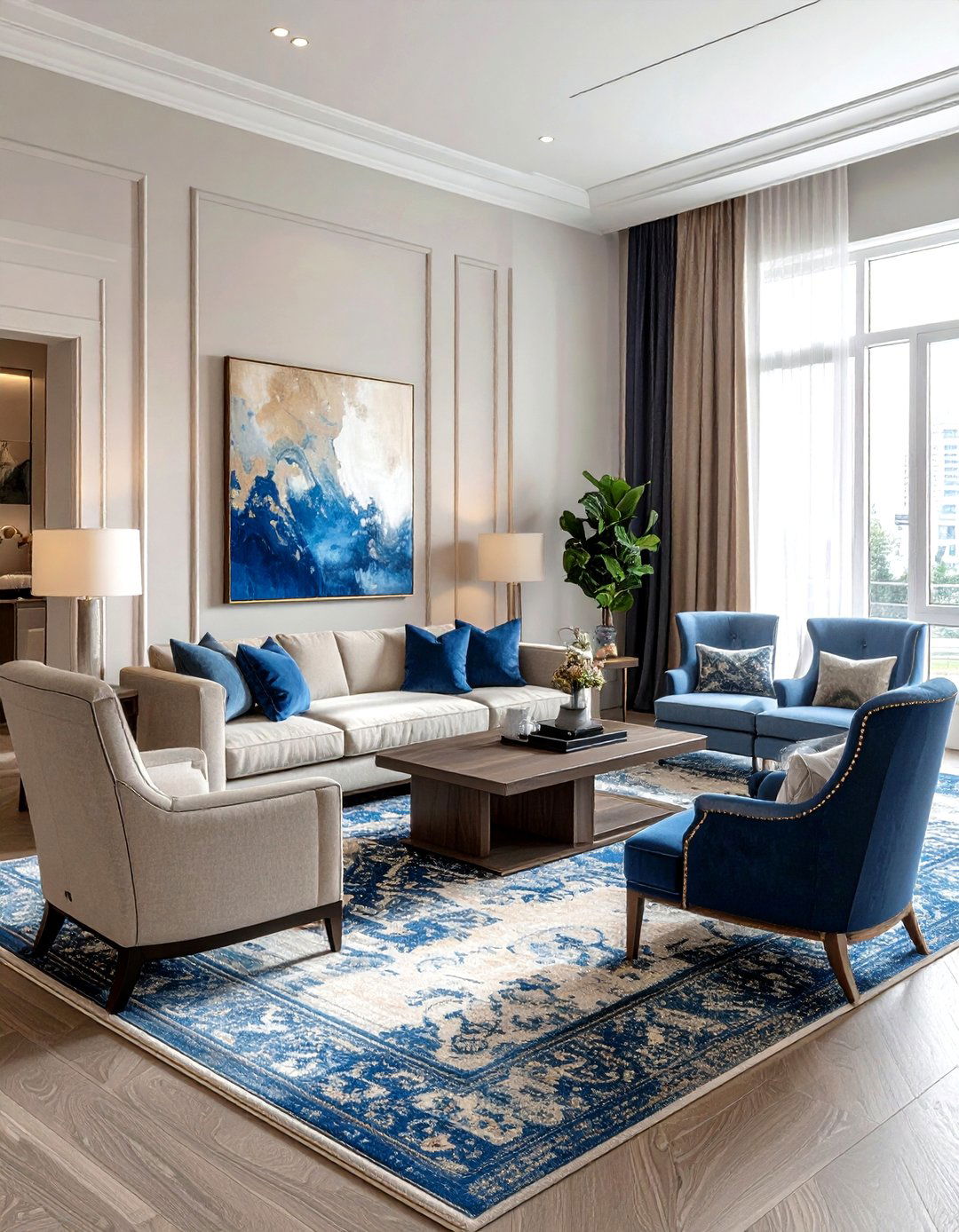 Dual Seating Areas - 30 living room with sitting area ideas