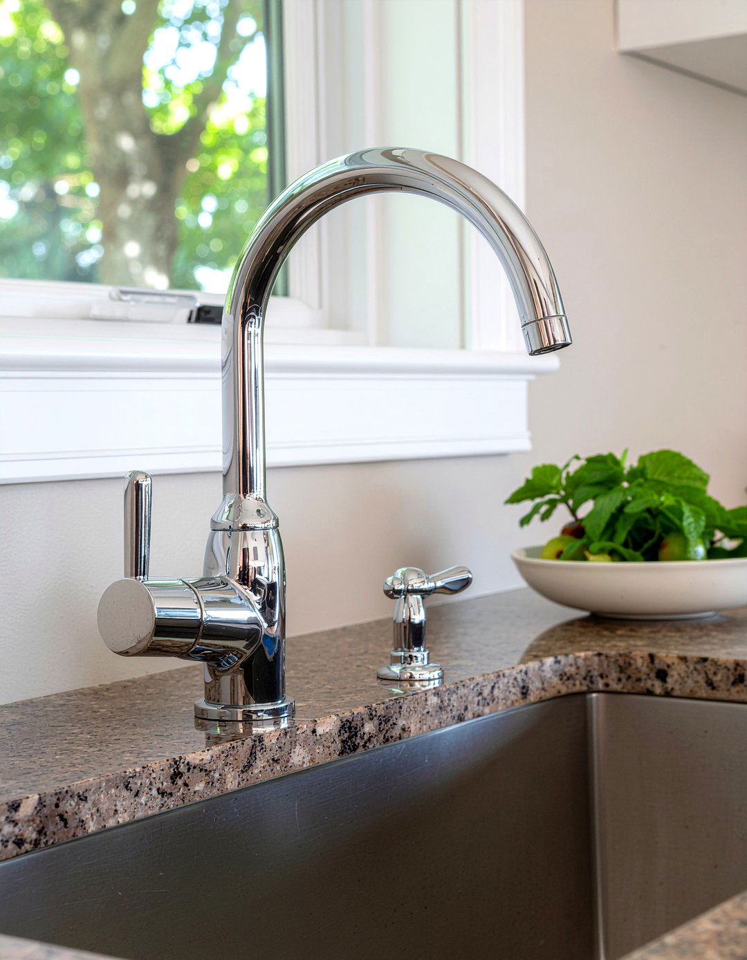 Dual handle chrome kitchen faucet - 30 chrome kitchen faucet ideas