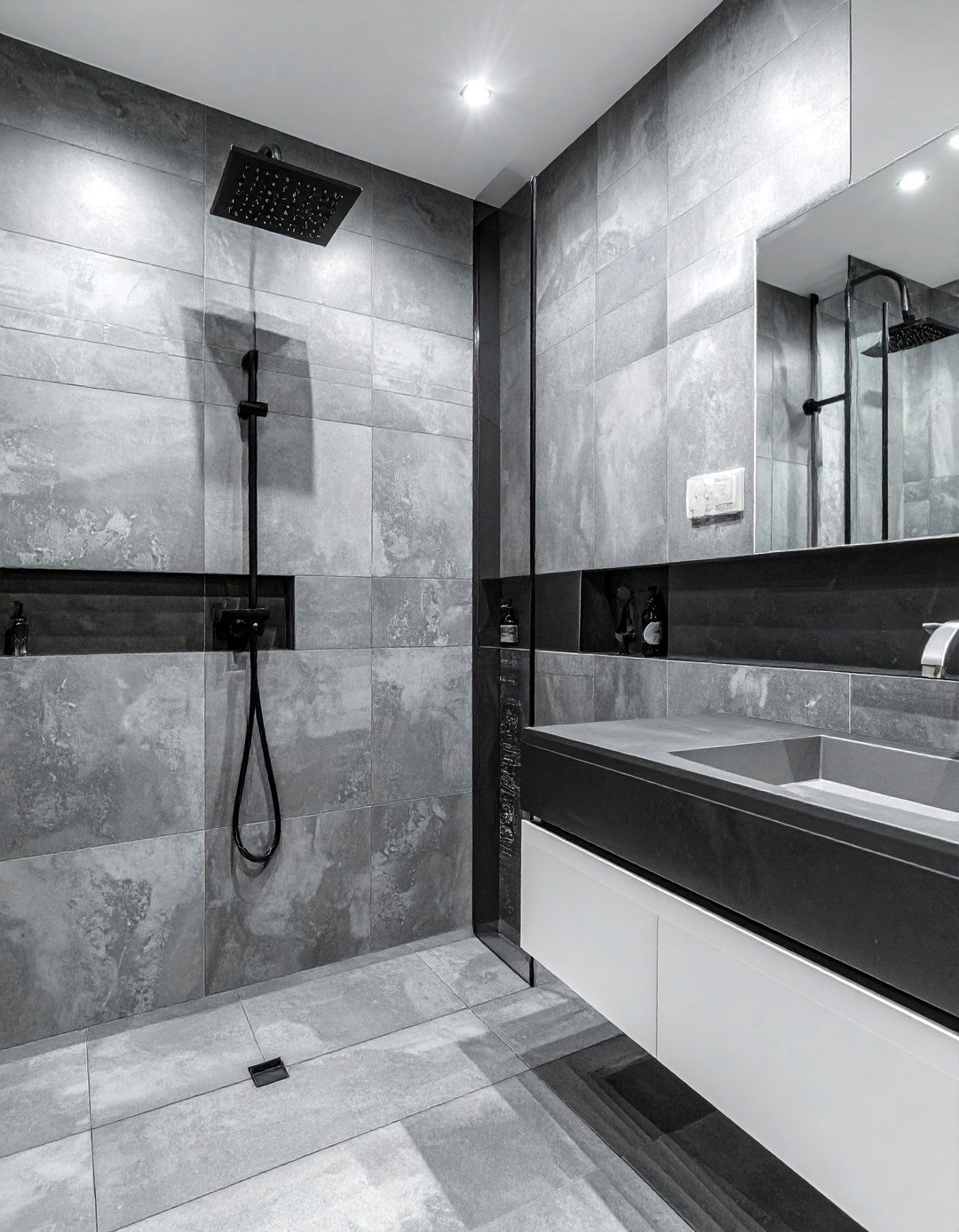 Dual shower head - 30 bathroom plumbing ideas