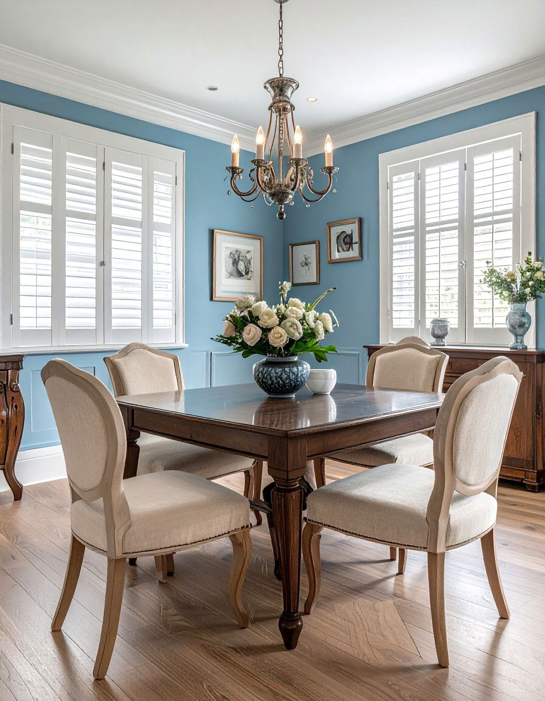 Duck Egg Blue Dining Room - 30 pastel dining room ideas