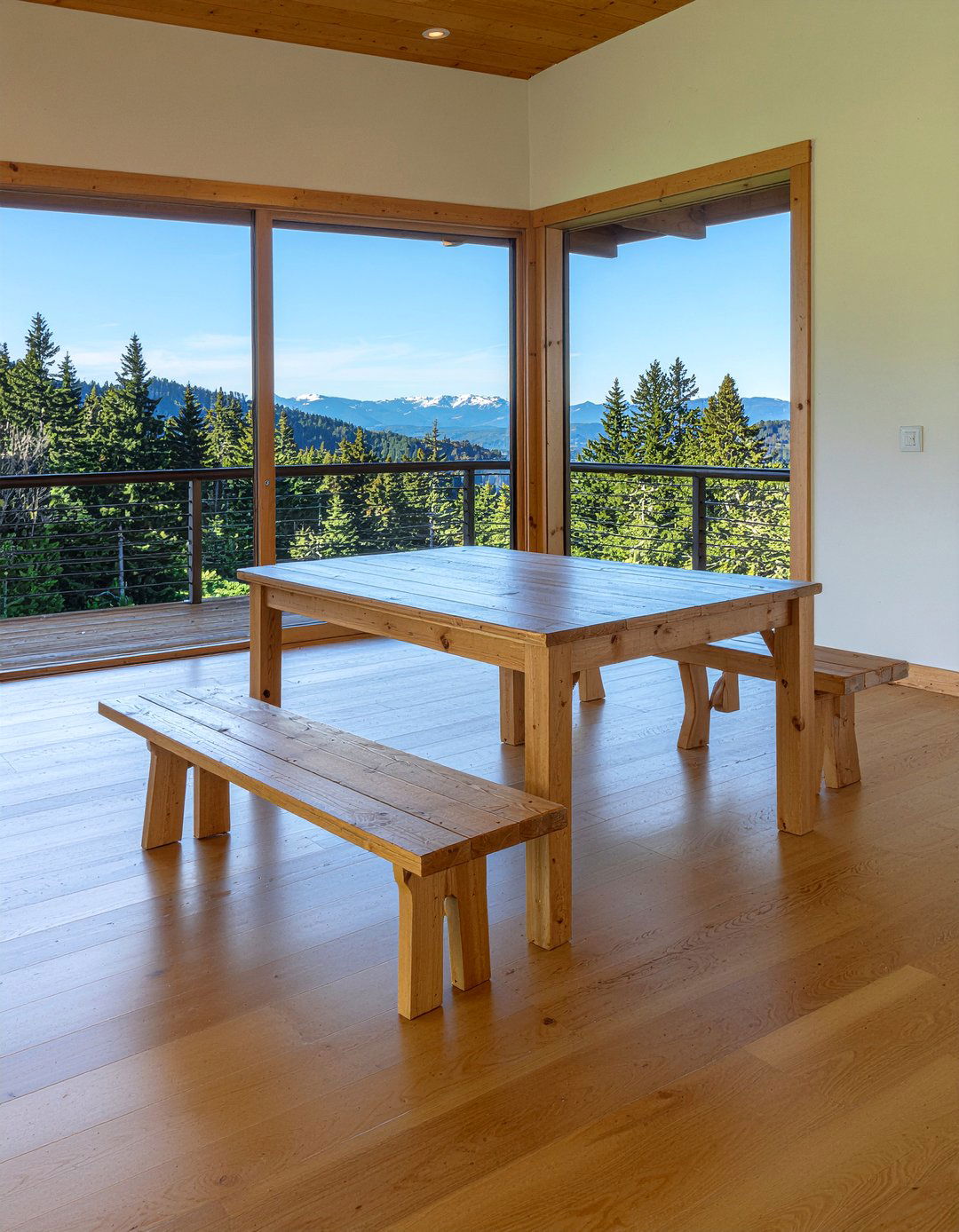 Durable Wood Dining Table - 30 dog-friendly dining room ideas